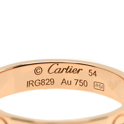 Cartier 18K Pink Gold 3.5mm LOVE Wedding Band Ring 54 7 4 of 5