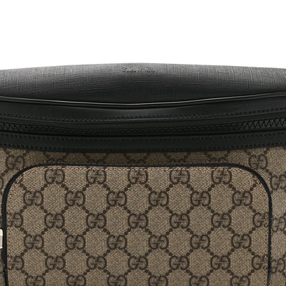 Gucci GG Supreme Monogram Large Belt Bag Beige Ebony Black 9 of 11