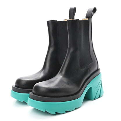 Bottega Veneta Calfskin The Flash Chelsea Boots 38.5 Black Neptune 3 of 8