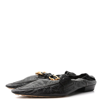 Bottega Veneta Crushed Nappa Madame Loafers 40.5 Black 4 of 8