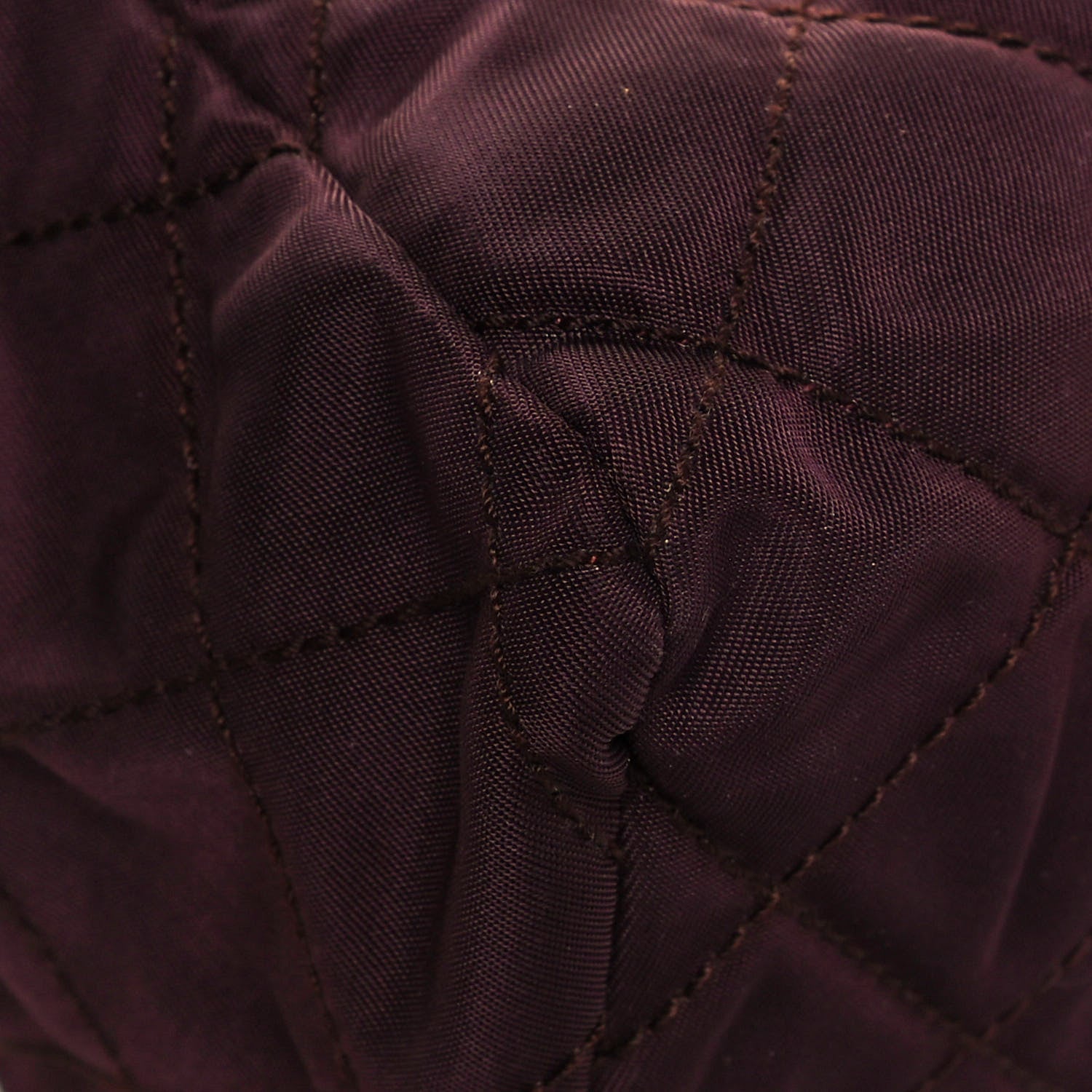 Prada Nylon Tessuto Quilted Shoulder Bag Granato 10 of 13
