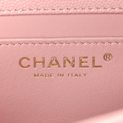 Chanel Caviar Quilted Small Carry Me Top Handle Flap Pink 6 of 10