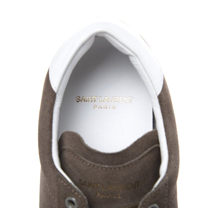 Saint Laurent Suede Soho Mens Court Classic Sneakers 40 Kaki 7 of 9