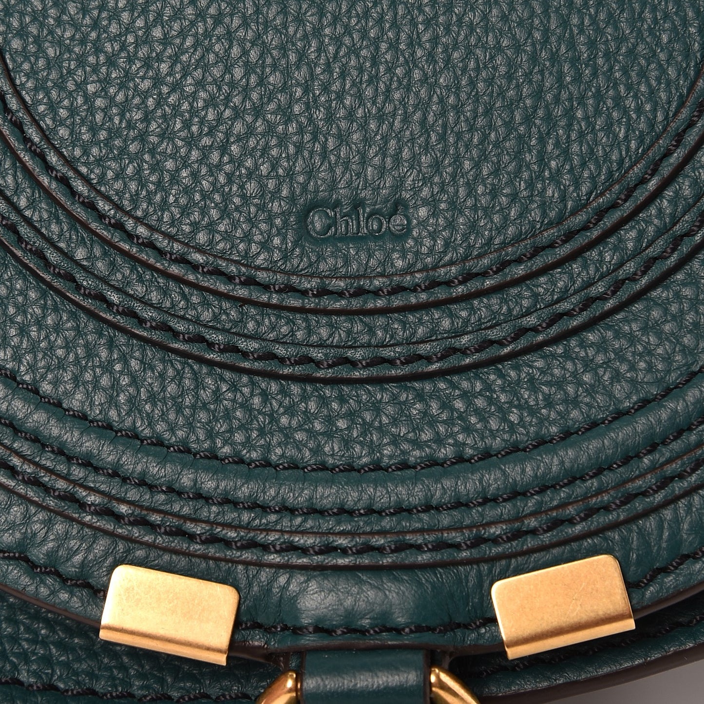 Calfskin Mini Marcie Round Crossbody Bag Teal