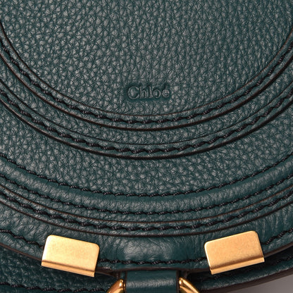 Chloe Calfskin Mini Marcie Round Crossbody Bag Teal 7 of 7