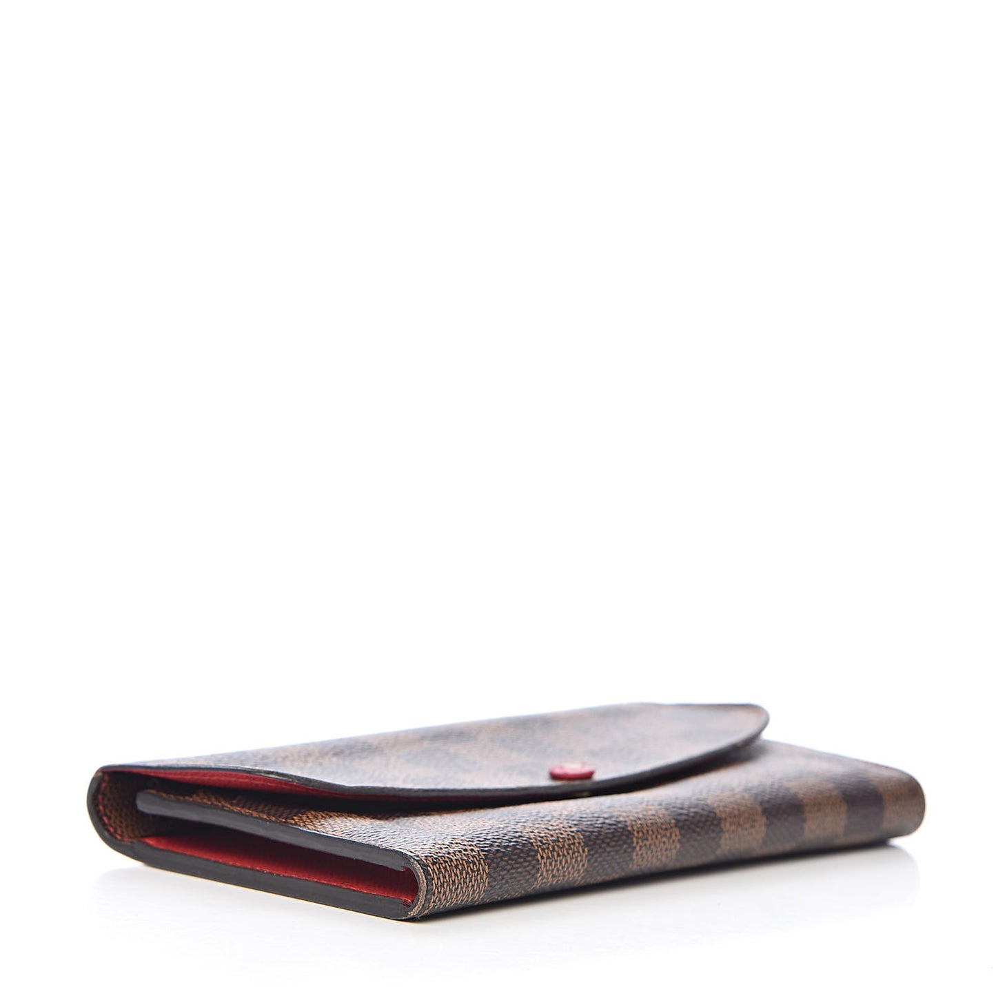 Damier Ebene Emilie Wallet Red