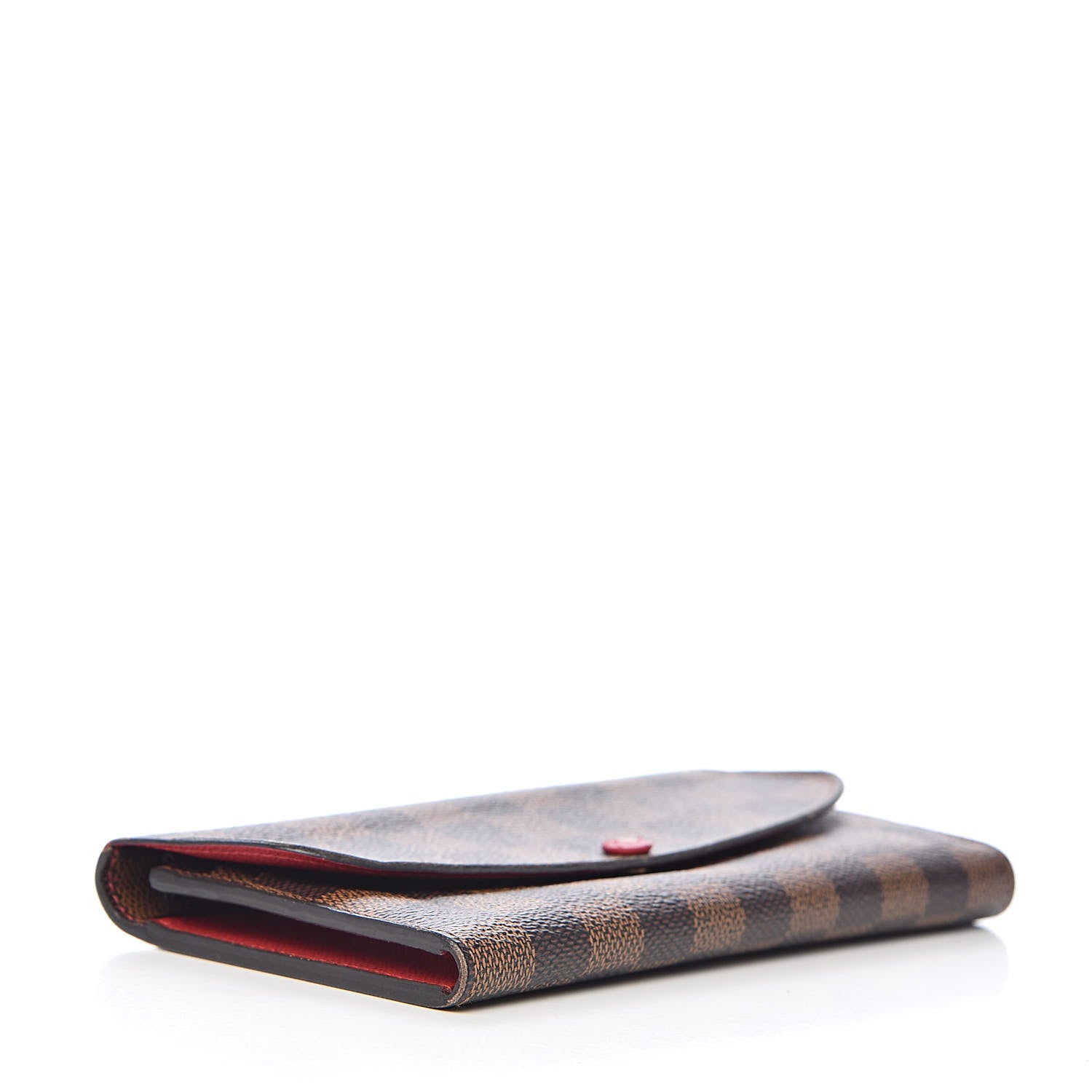 Louis Vuitton Damier Ebene Emilie Wallet Red 4 of 11