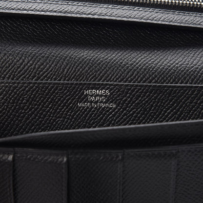Hermes Epsom Bearn Gusset Wallet Black 6 of 9