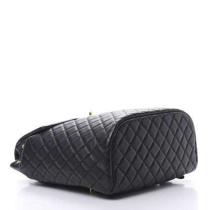 Chanel Calfskin Quilted Large Urban Spirit Backpack Black 3 of 10