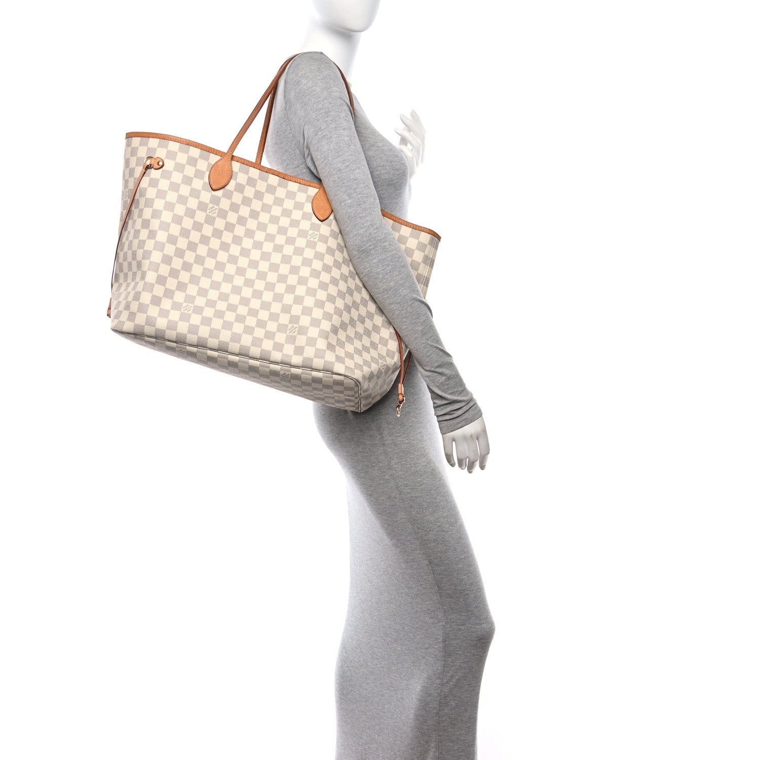Louis Vuitton Damier Azur Neo Neverfull GM Rose Ballerine 2 of 13