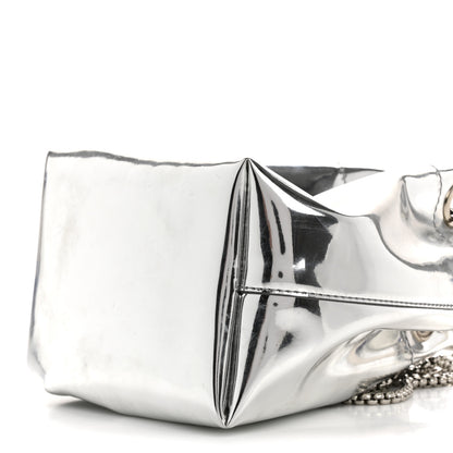 Jimmy Choo Metallic Patent Bon Bon Bag Silver 10 of 14