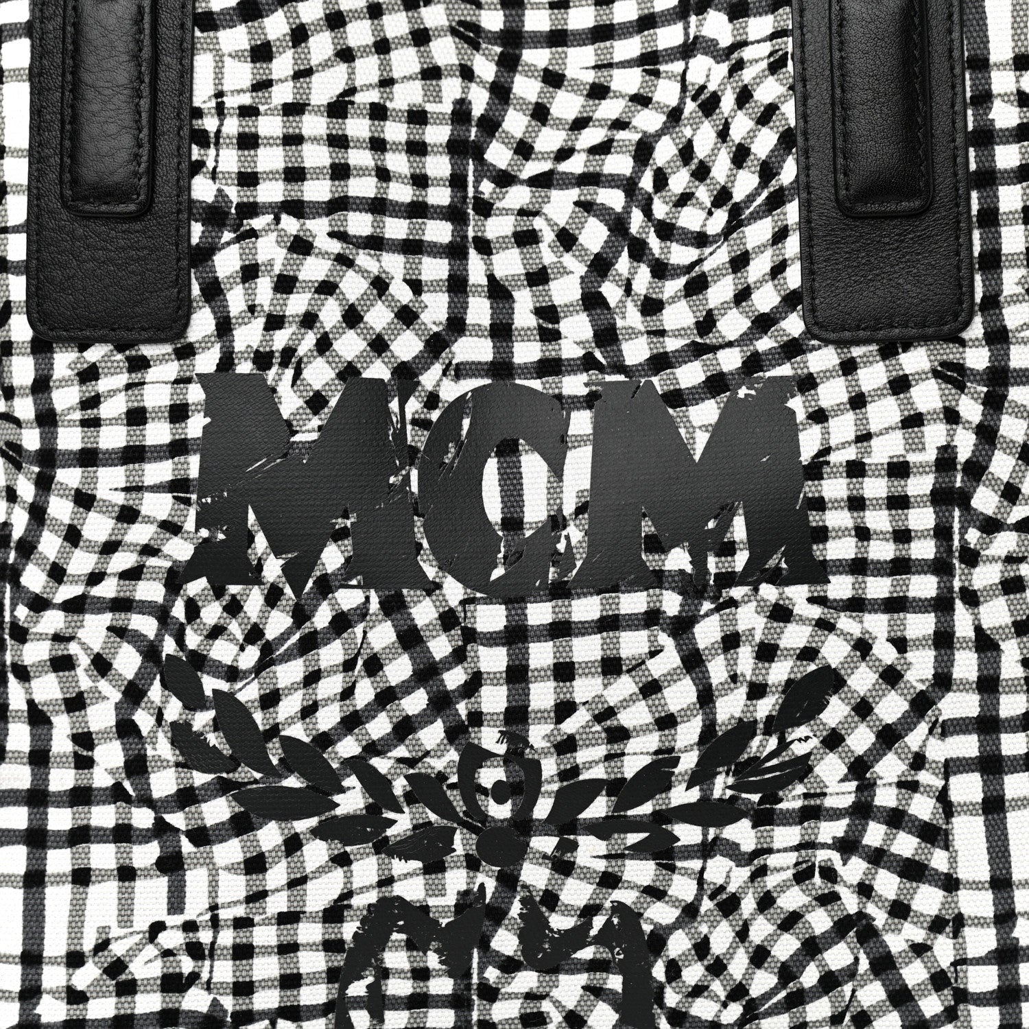 MCM Visetos Medium Reversible Shopper Tote Black 14 of 20