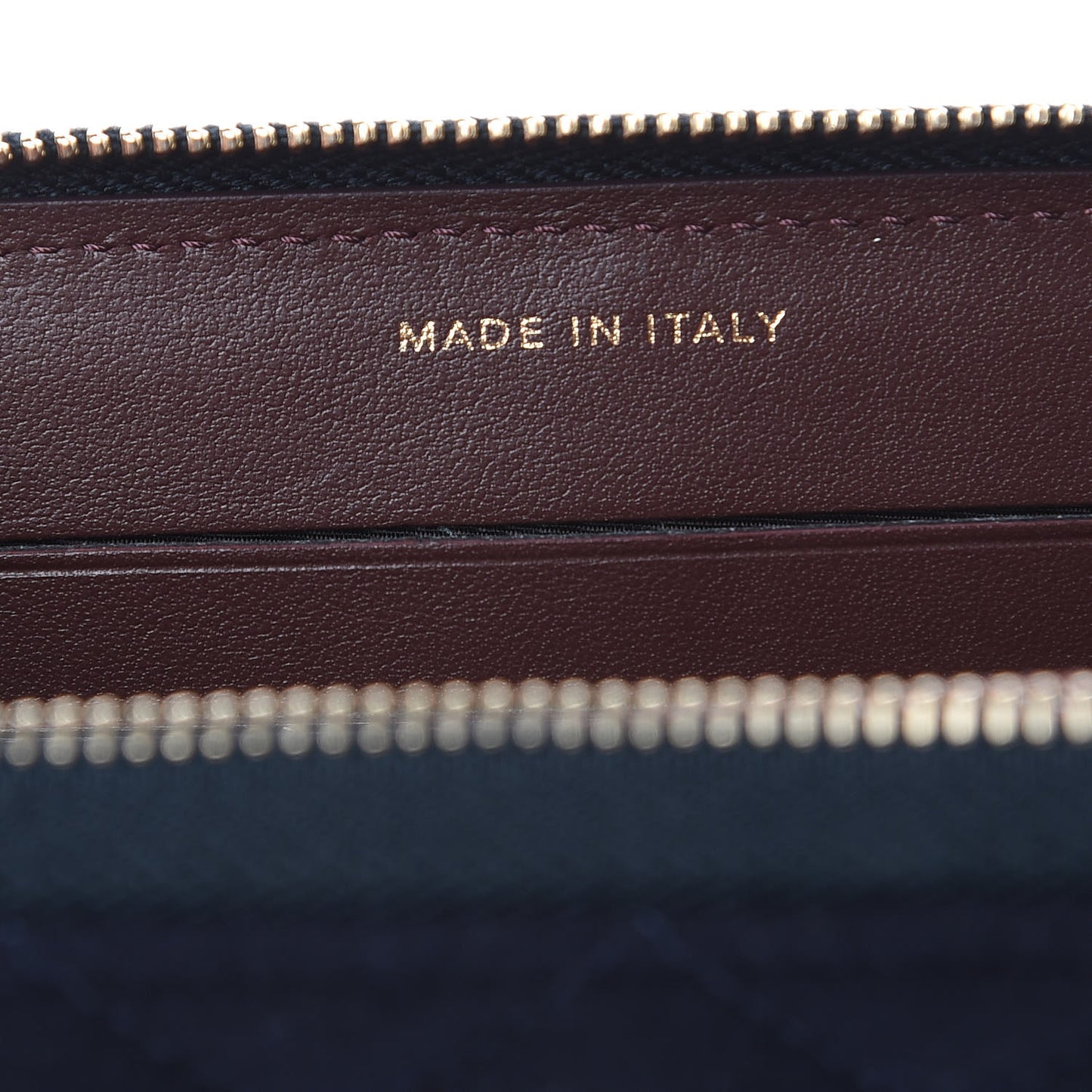 Felt Quilted Paris-Hamburg Charms Zip Around Wallet Dark Navy