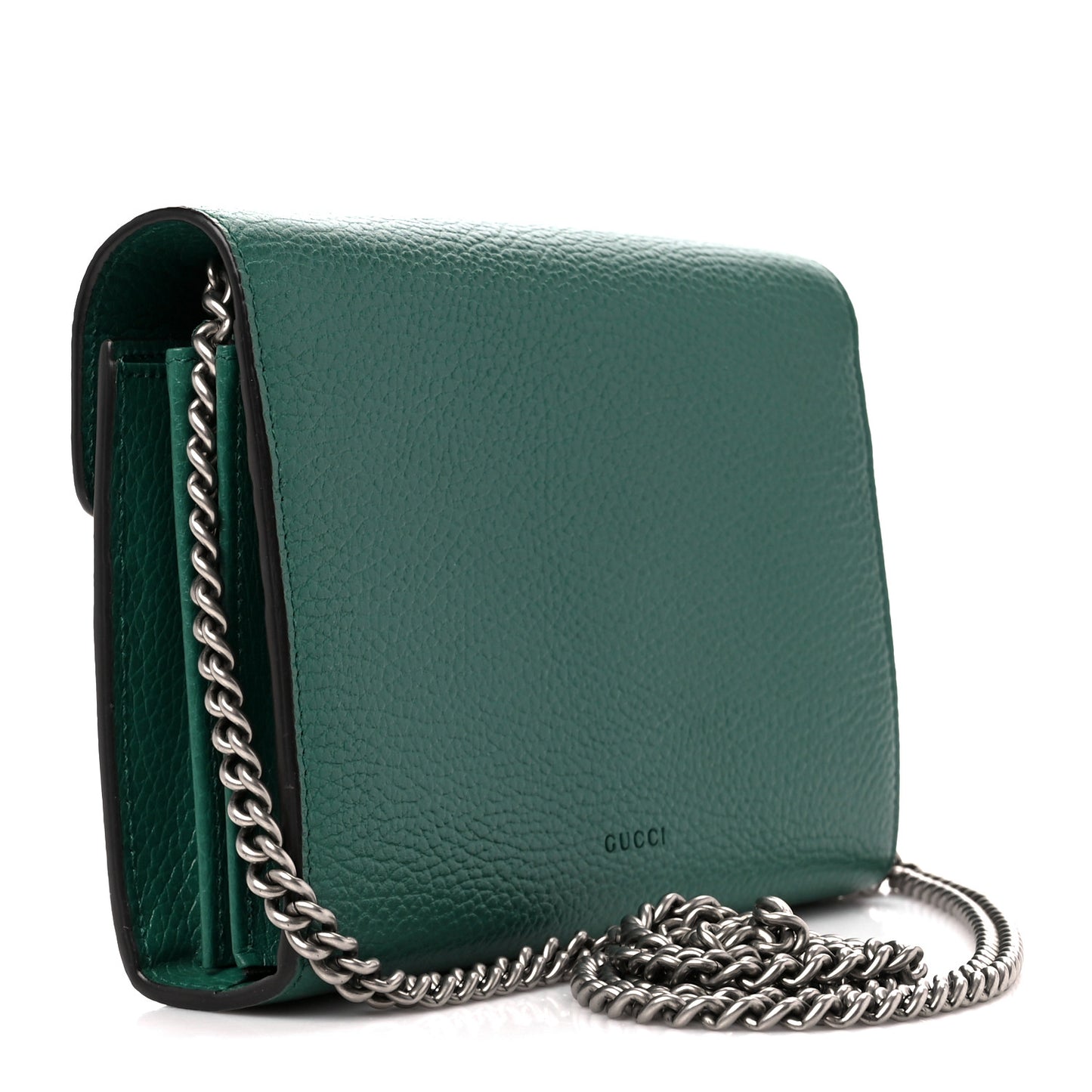 Calfskin Mini Dionysus Chain Wallet Emerald
