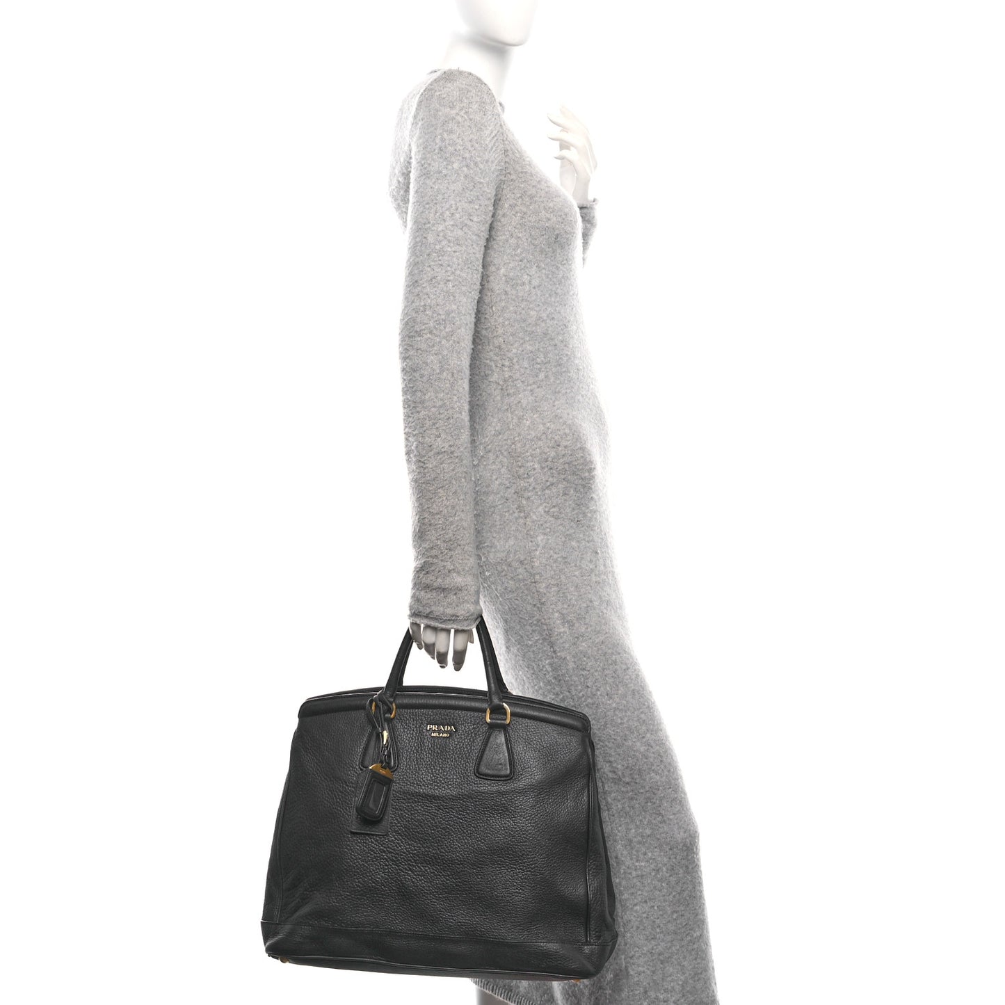 Vitello Daino Parabole Tote Black