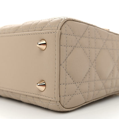 Christian Dior Lambskin Cannage Small My ABCDior Lady Dior Hazelnut 10 of 10
