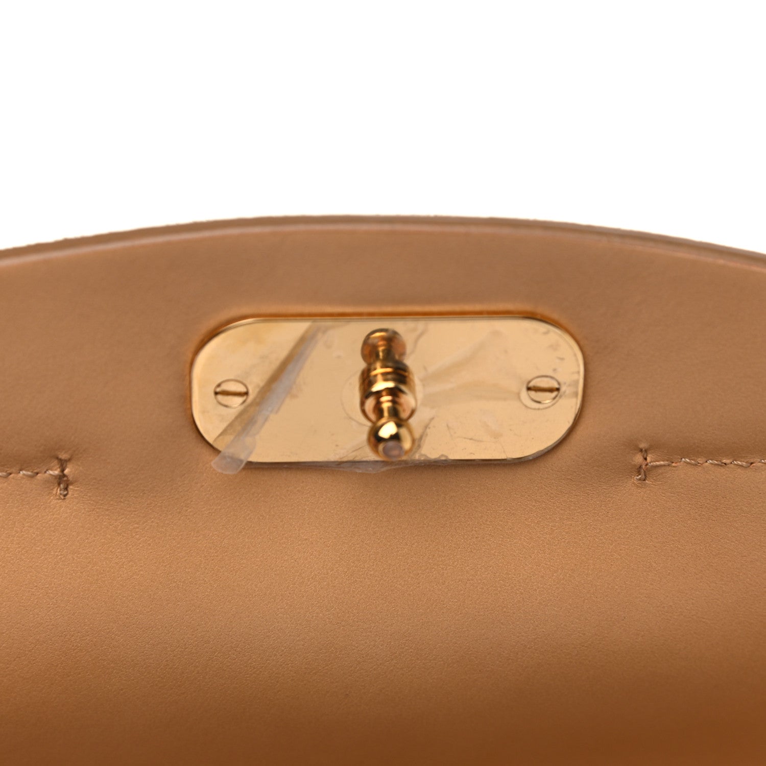 Chloe Calfskin Suede C Clutch With Chain Bleached Brown 6 of 8