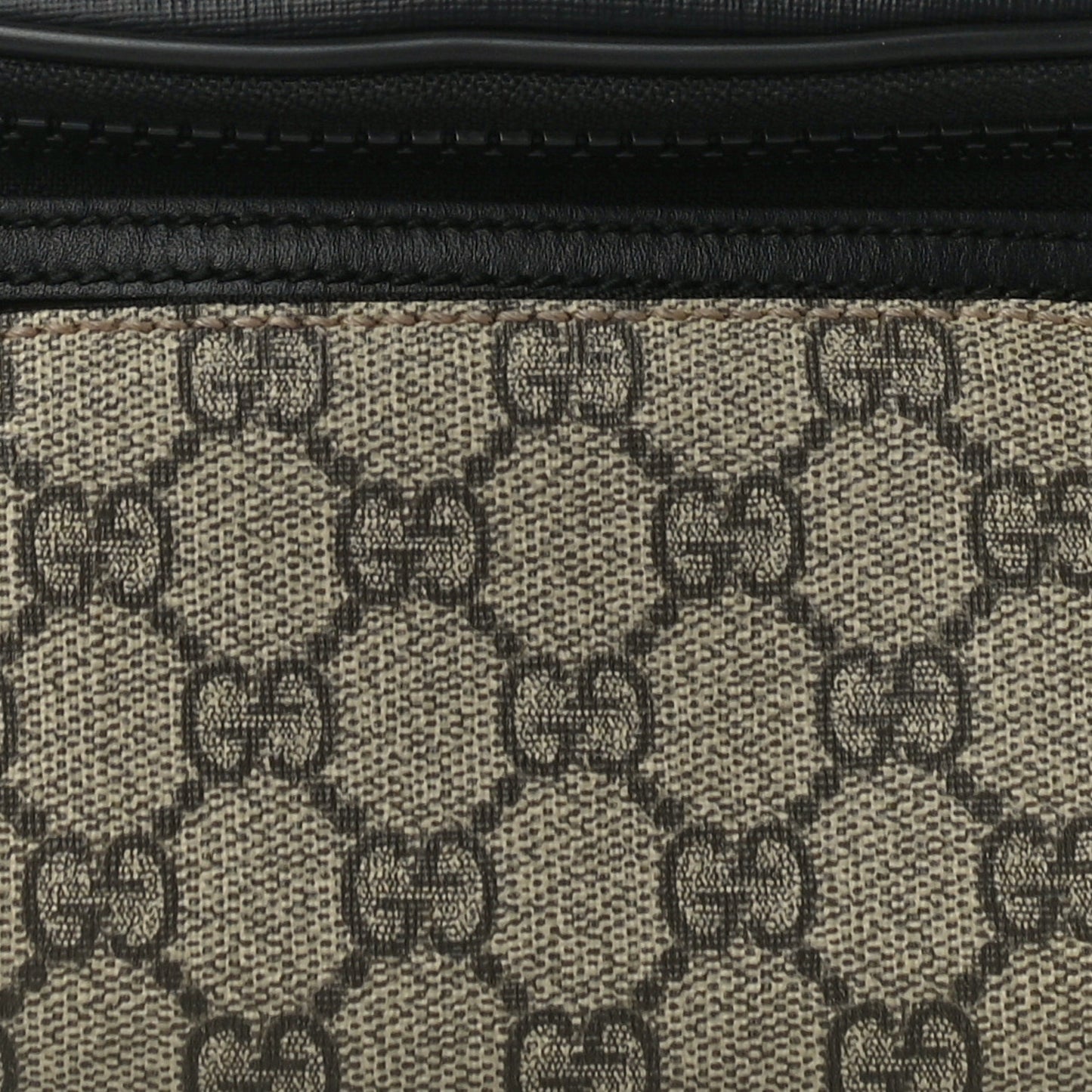 GG Supreme Monogram Belt Bag Black