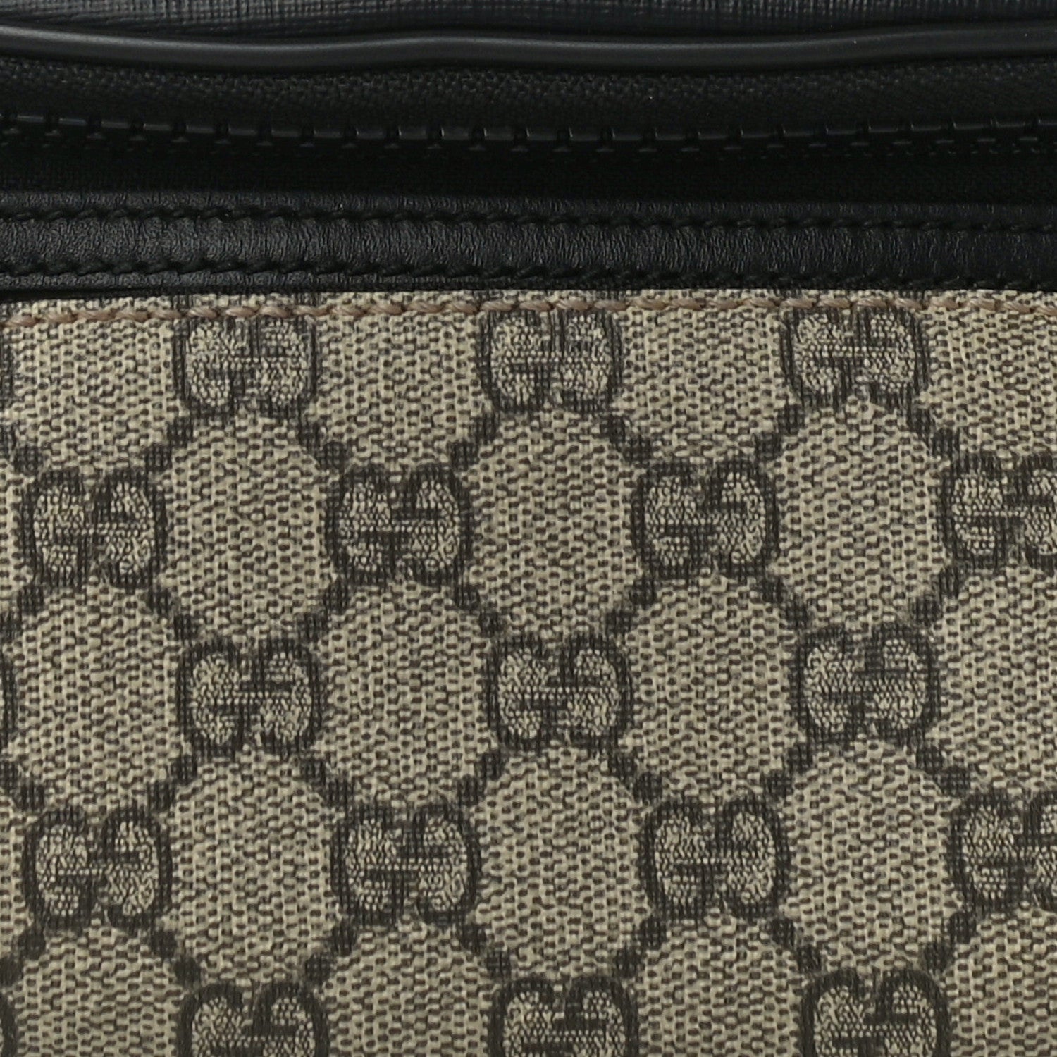 Gucci GG Supreme Monogram Belt Bag Black 8 of 11