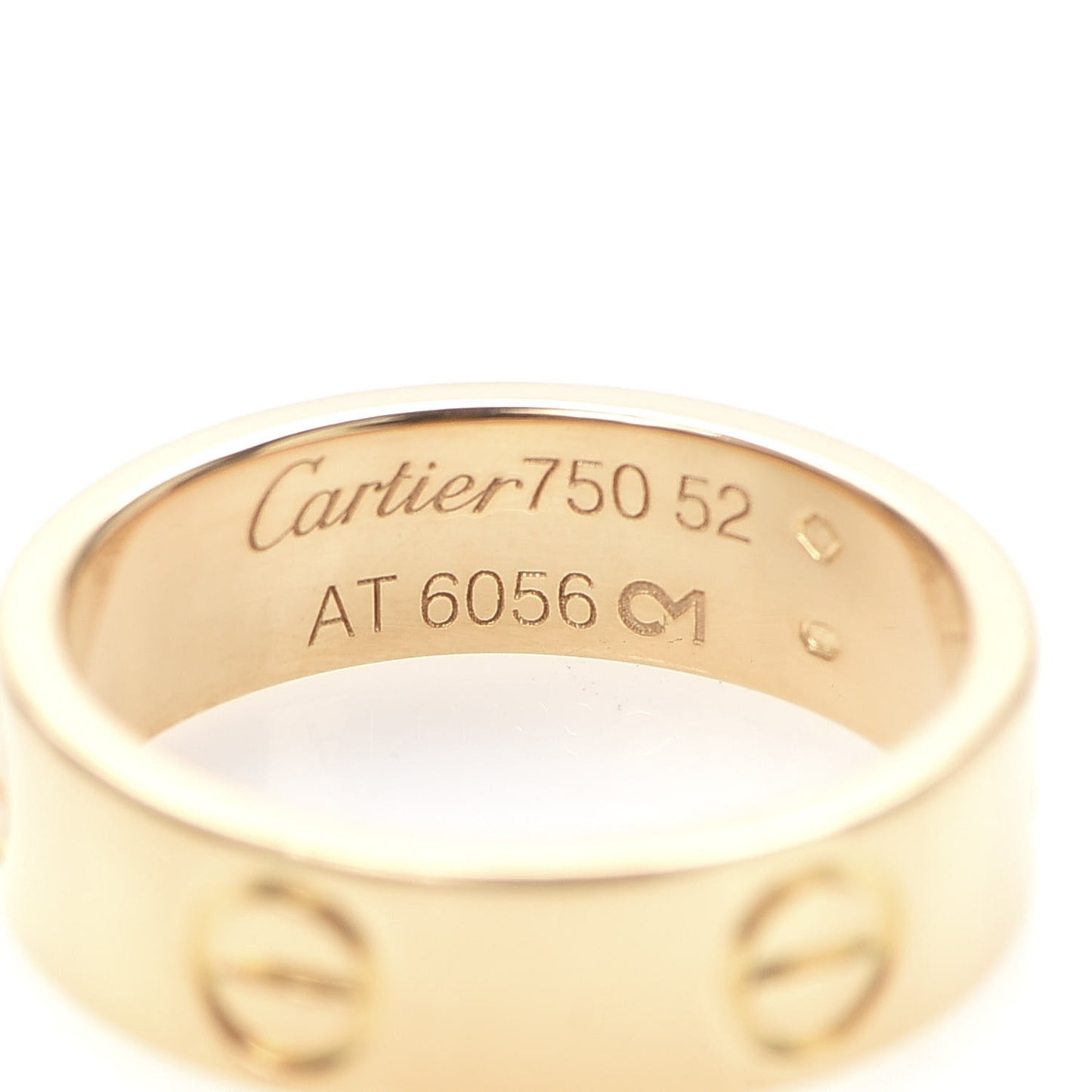 18K Yellow Gold 5.5mm LOVE Ring 52 6