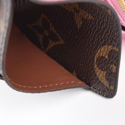 Louis Vuitton Monogram 2016 Christmas Animation Sarah Wallet Rose Ballerine 7 of 9