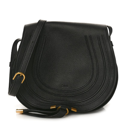 Chloe Calfskin Medium Marcie Round Crossbody Bag Black 1 of 10