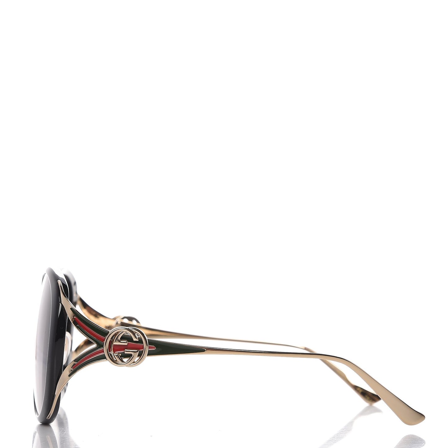 Round Frame Injected GG0226S Sunglasses Black