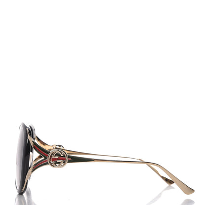 Gucci Round Frame Injected GG0226S Sunglasses Black 3 of 8
