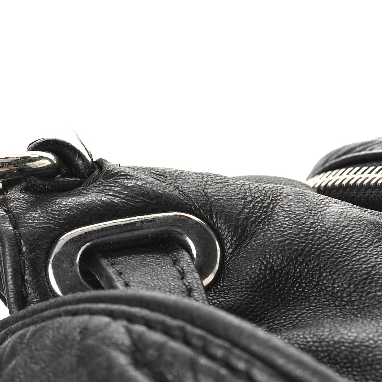 Alexander Wang Lambskin Marti Backpack Bag Washed Black Rhodium Hardware 11 of 13