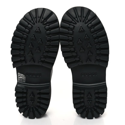 Gucci Rubber GG Monogram Perforated Elea Platform 55mm Lug Sole Sandals 39 Black 5 of 9