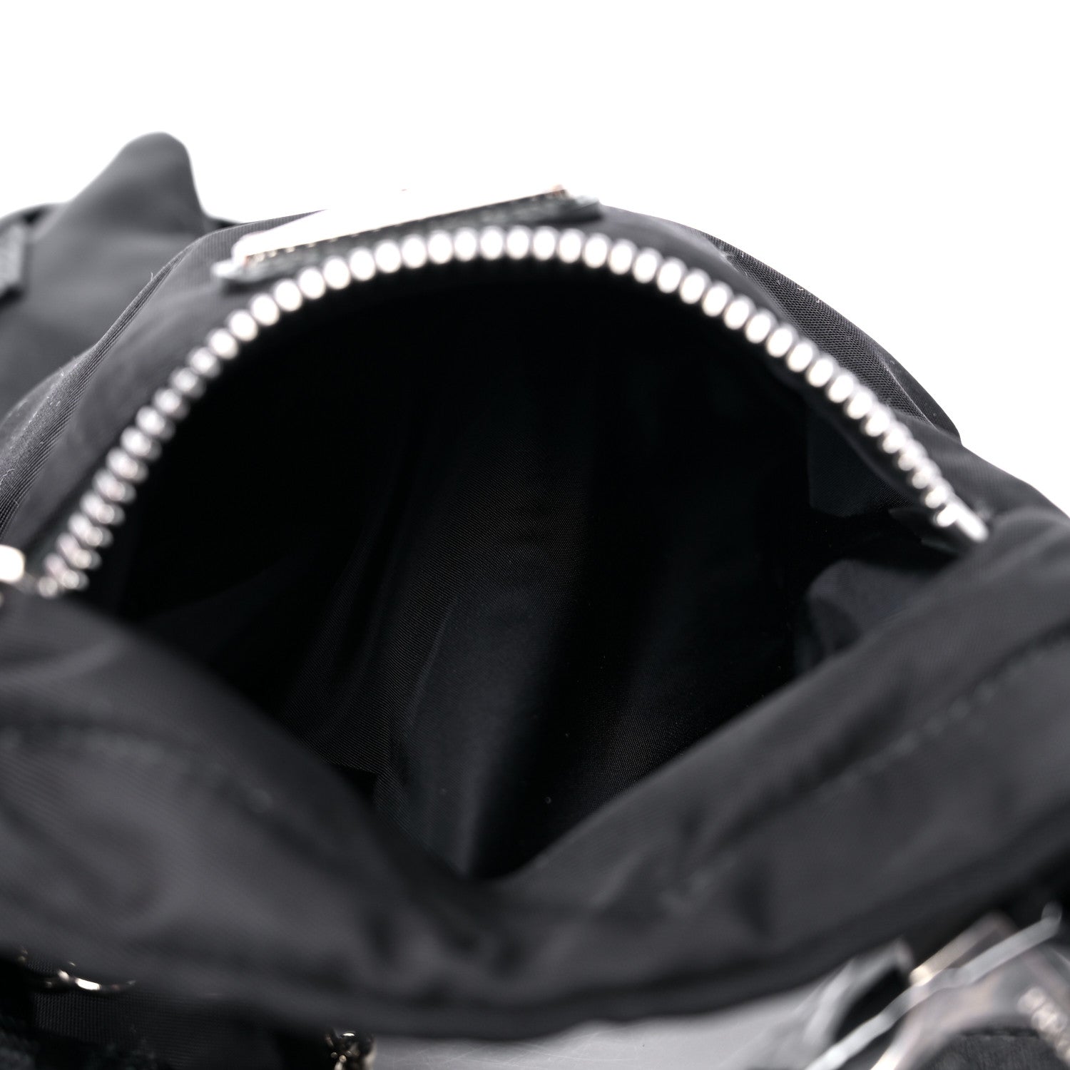 Prada Tessuto Nylon Saffiano Belt Bag 100 40 Black 5 of 11