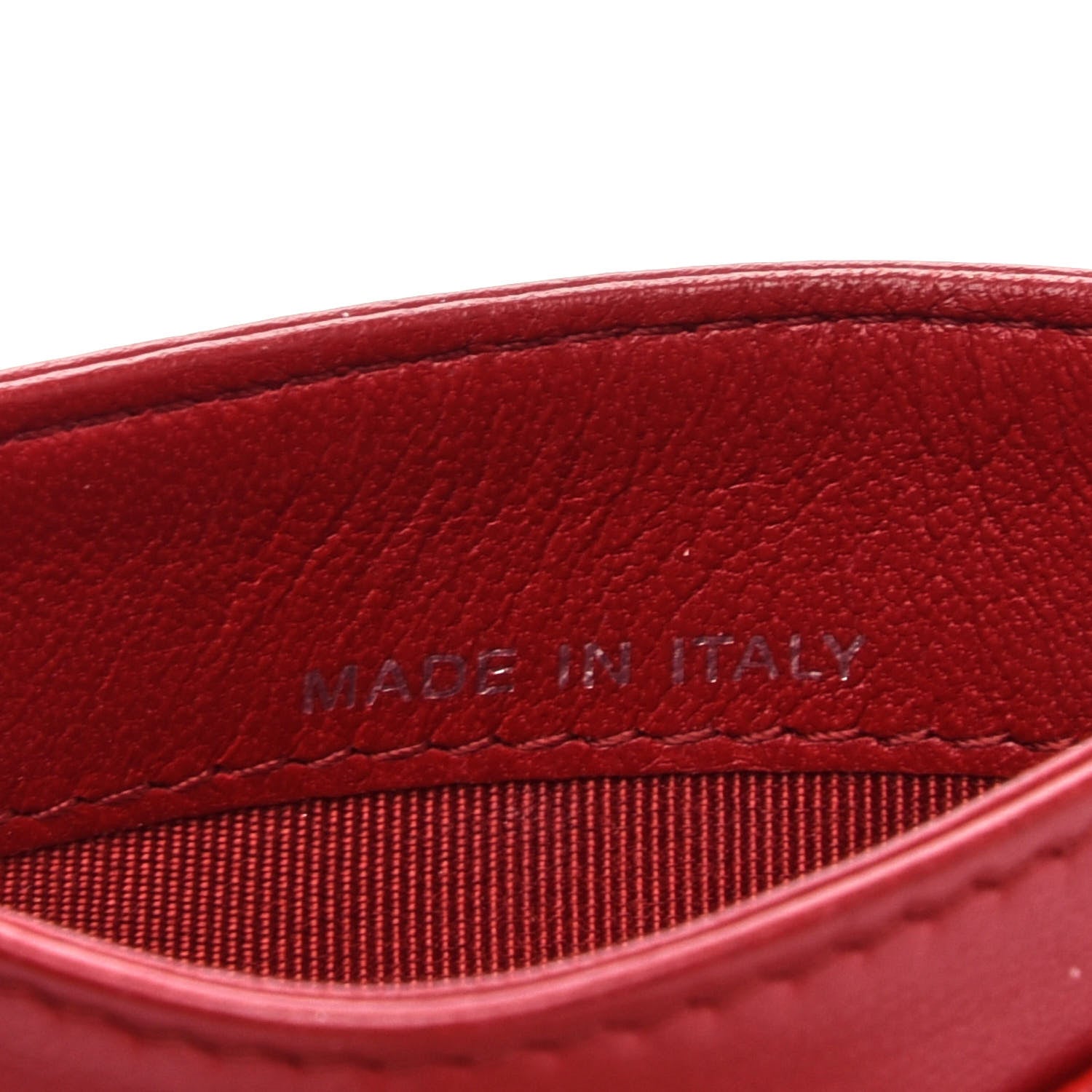 Chanel Lambskin Quilted Card Holder Red 7 of 9
