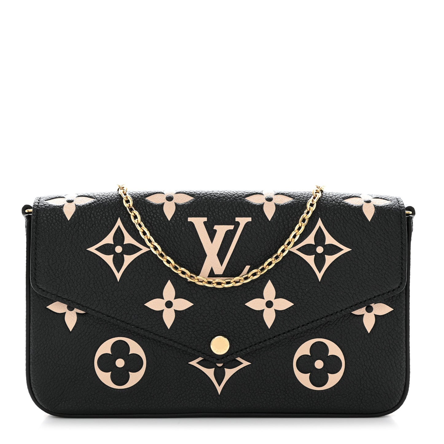Empreinte Monogram Giant Felicie Pochette Black Beige