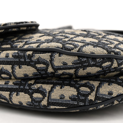 Christian Dior Oblique Saddle Bag Blue 9 of 11