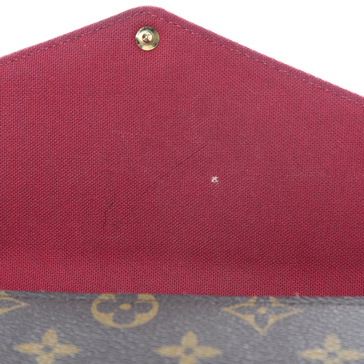 Monogram Pochette Felicie Chain Wallet Fuchsia