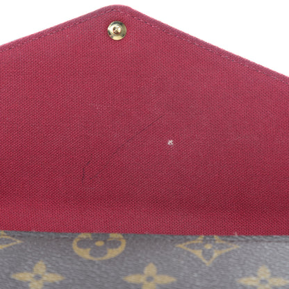 Louis Vuitton Monogram Pochette Felicie Chain Wallet Fuchsia 15 of 18