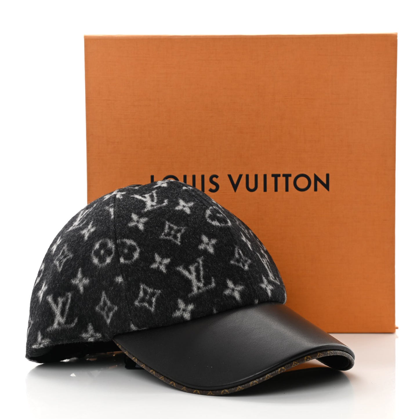 Wool Monogram Carry On Cap M Black