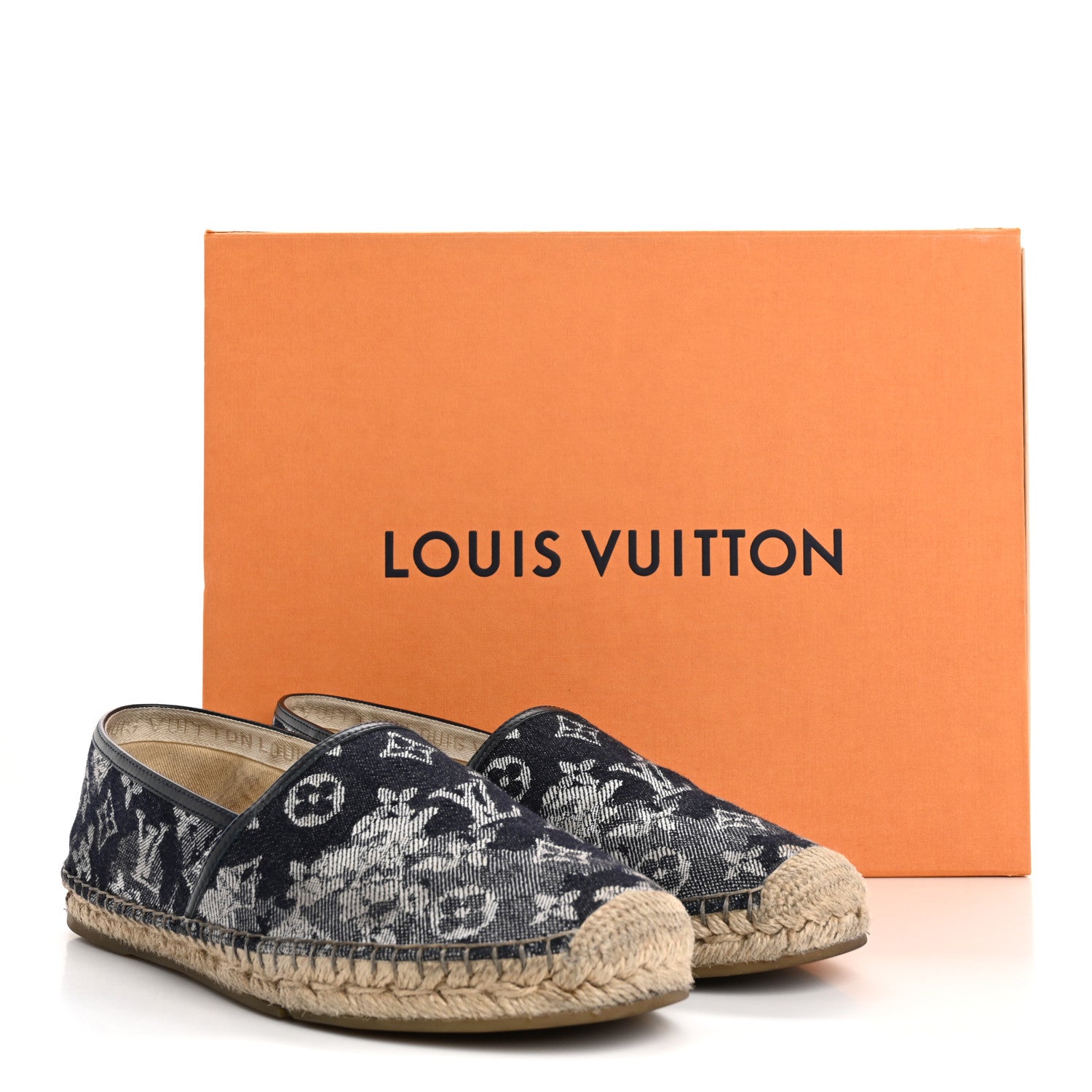 Louis Vuitton Monogram Denim Espadrille Flats 8.5 Blue 15 of 15