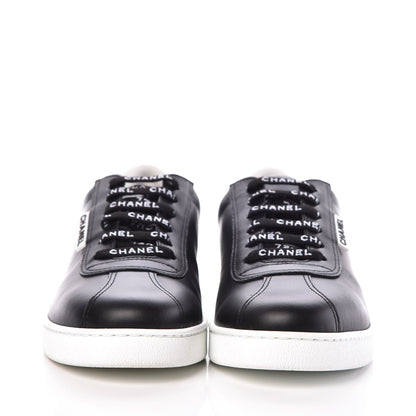 Chanel Calfskin CC Sneakers 39.5 Black 2 of 10