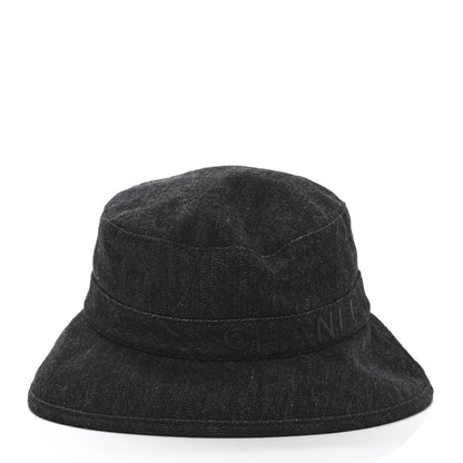 Chanel Denim Logo Bucket Hat L Black 3 of 11