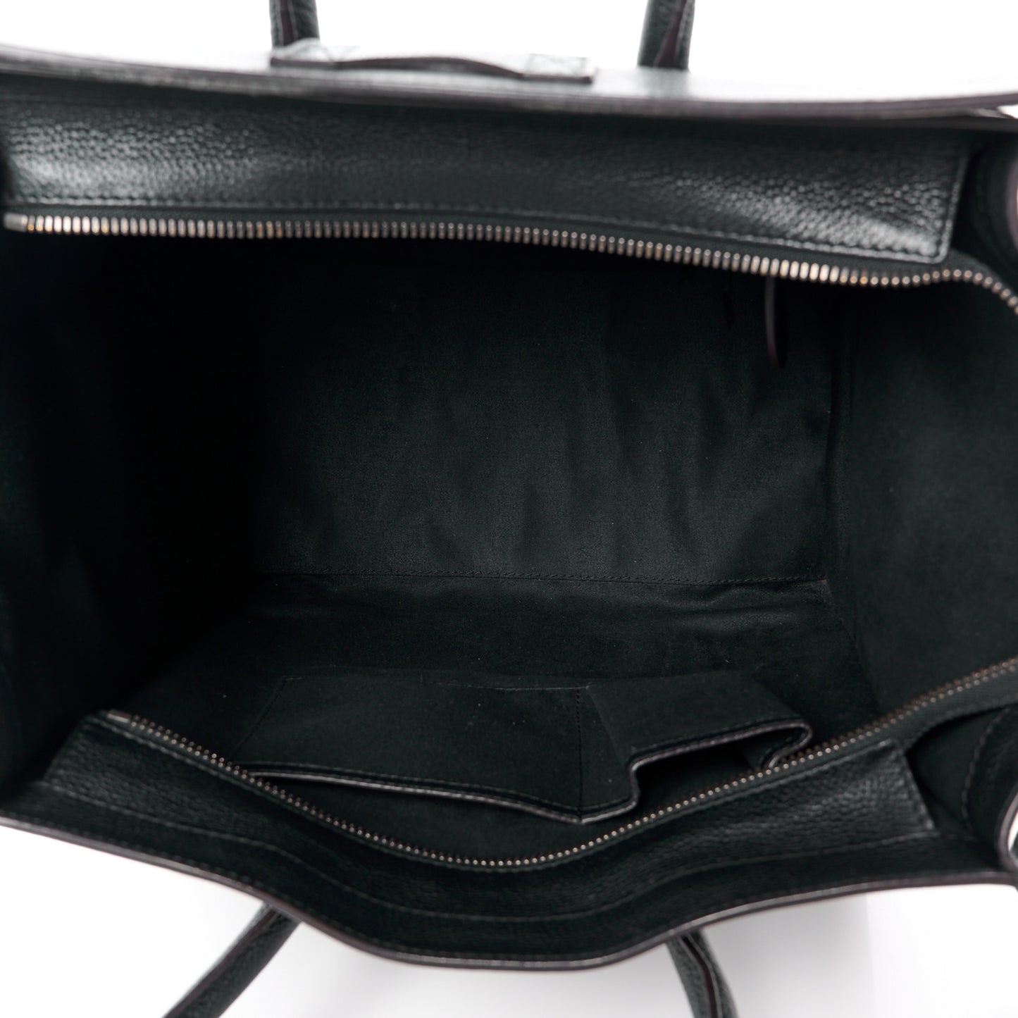 Drummed Calfskin Mini Luggage Black