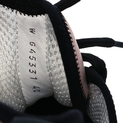 Chanel Suede Calfskin Nylon Grosgrain CC Sneakers 40 Light Pink 10 of 13
