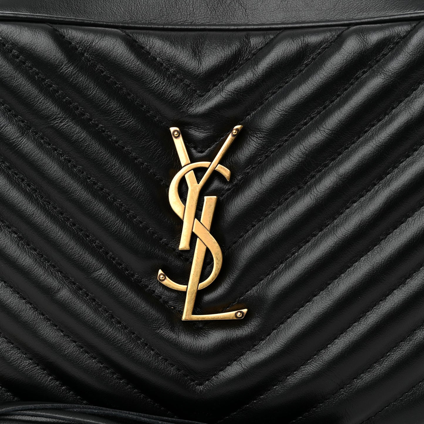 Calfskin Matelasse Monogram Lou Camera Bag Black