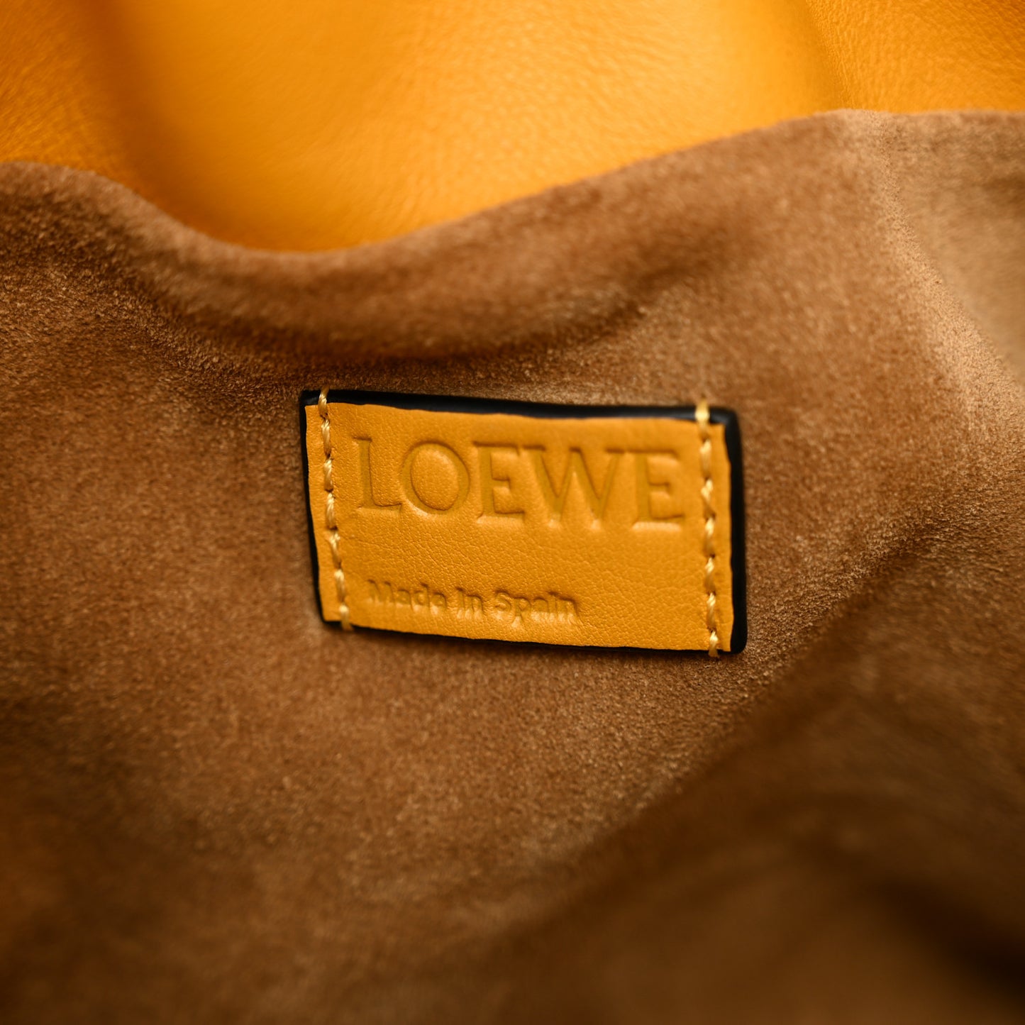 Nappa Medium Flamenco Knot Bag Mustard