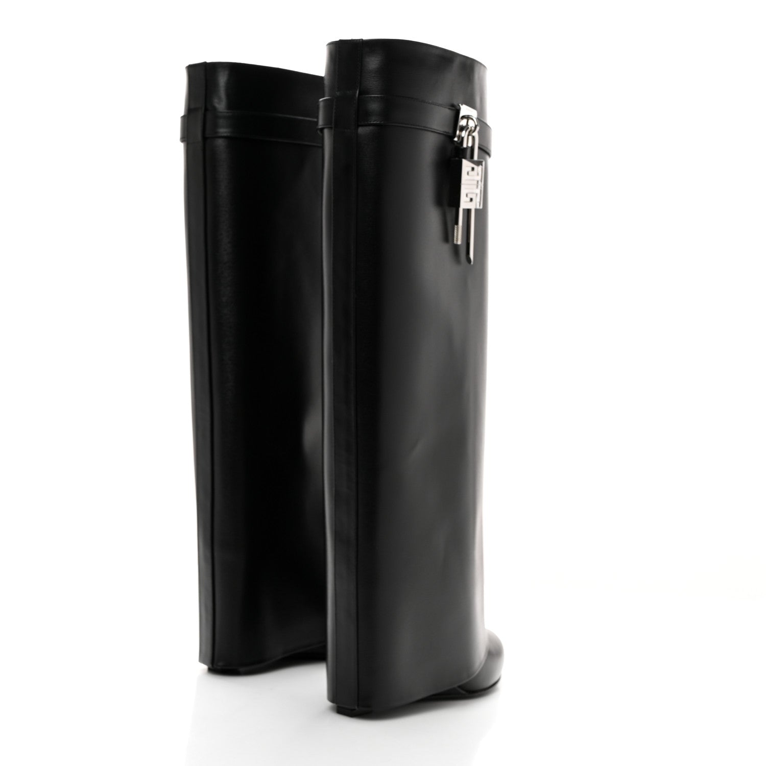 Givenchy Calfskin Shark Lock Pant Boots 38 Black 4 of 8