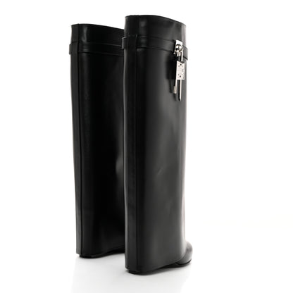 Givenchy Calfskin Shark Lock Pant Boots 38 Black 4 of 8