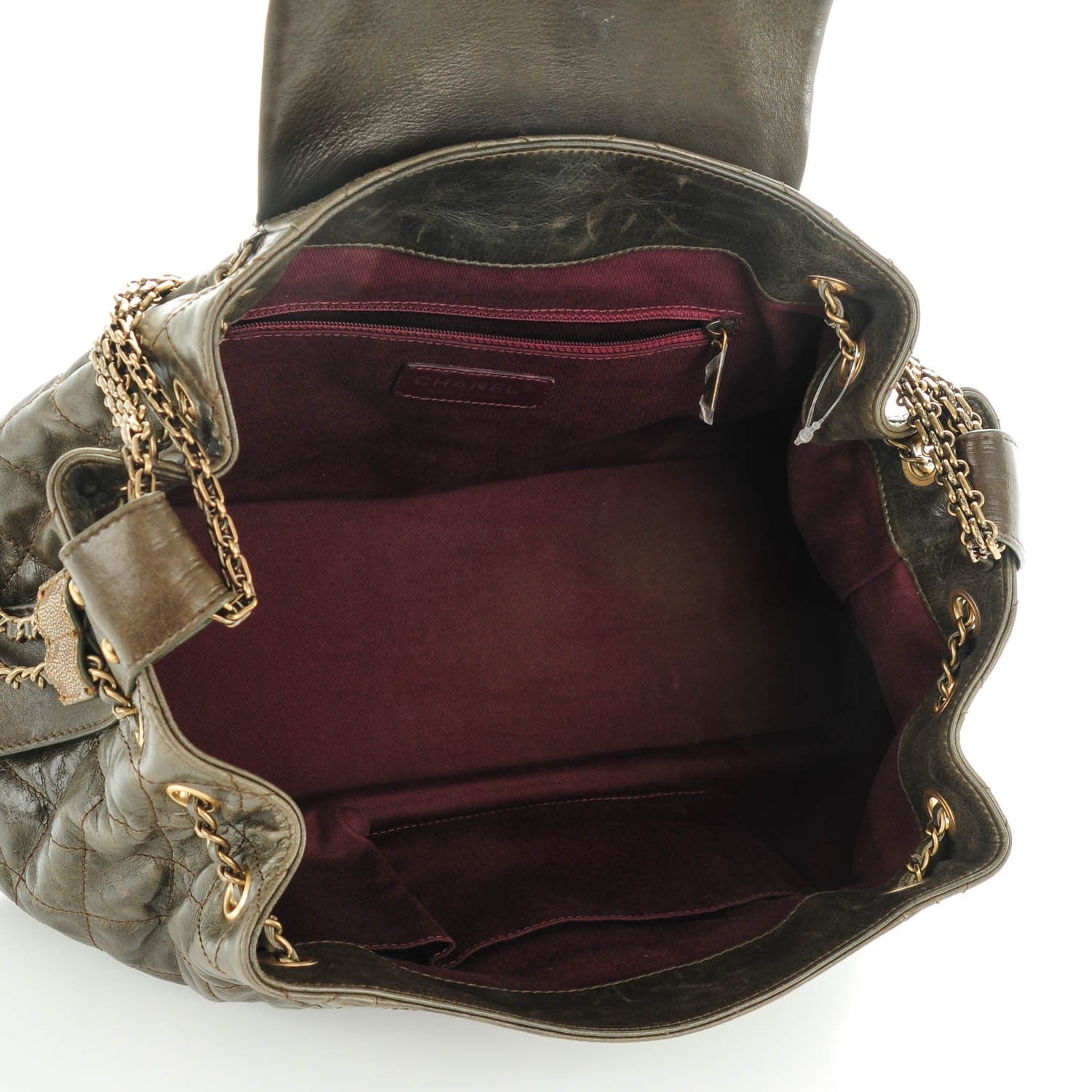 Chanel Glazed Calfskin Stingray Bindi CC Accordion Tote 5 of 8
