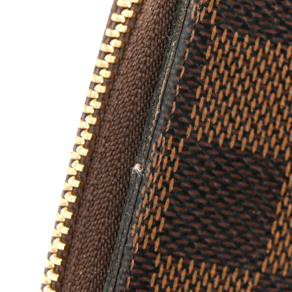 Louis Vuitton Damier Ebene Clemence Wallet Rose Ballerine 8 of 11