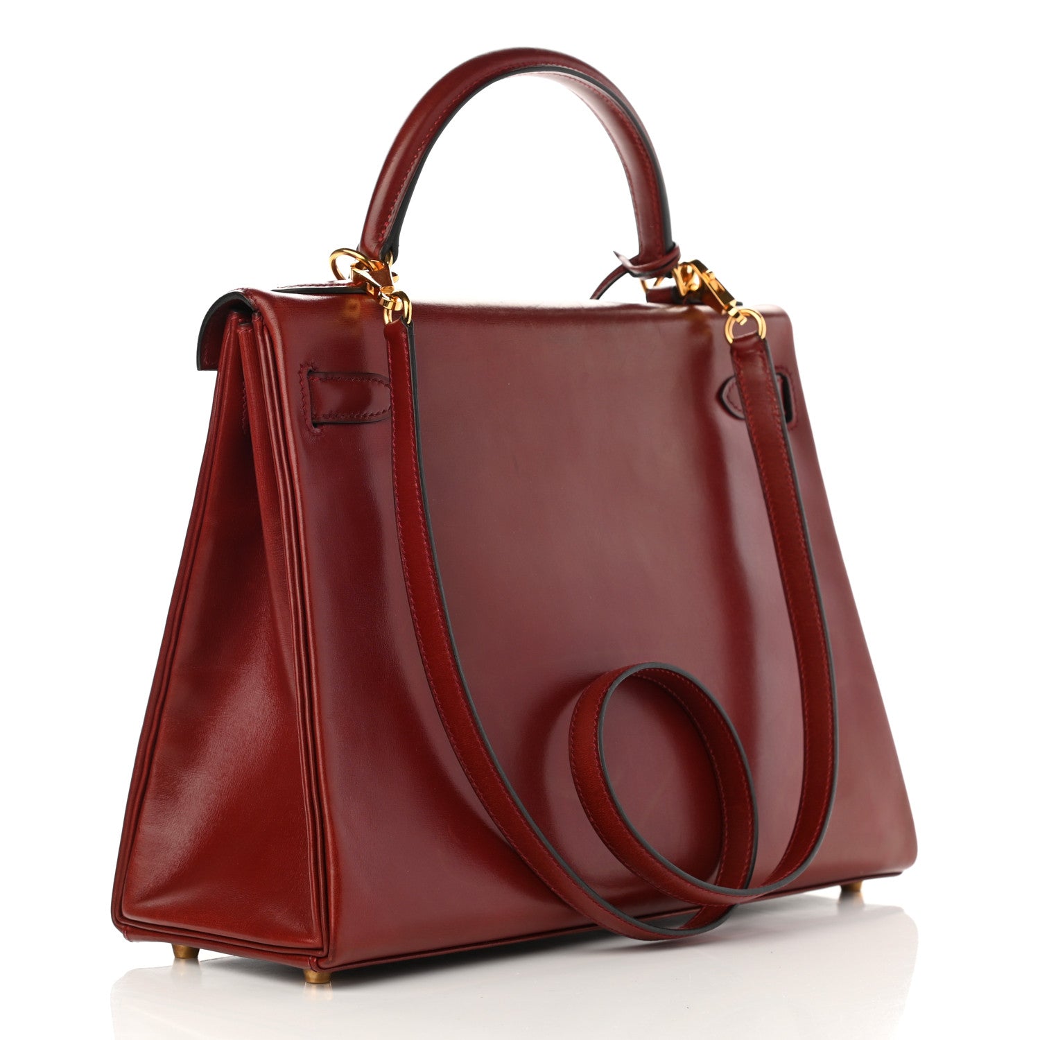 Hermes Box Kelly Retourne 32 Rouge H 3 of 14
