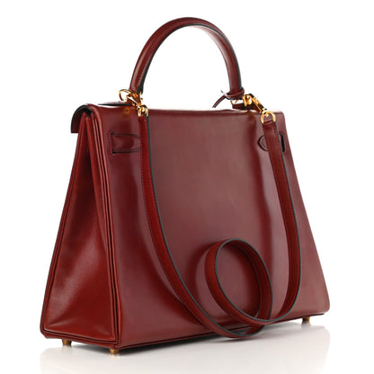 Hermes Box Kelly Retourne 32 Rouge H 3 of 14